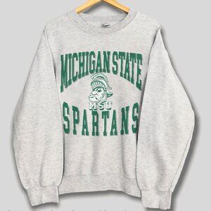 Vintage 90s Michigan State Spartans Sweatshirt, Michigan State University Shirt